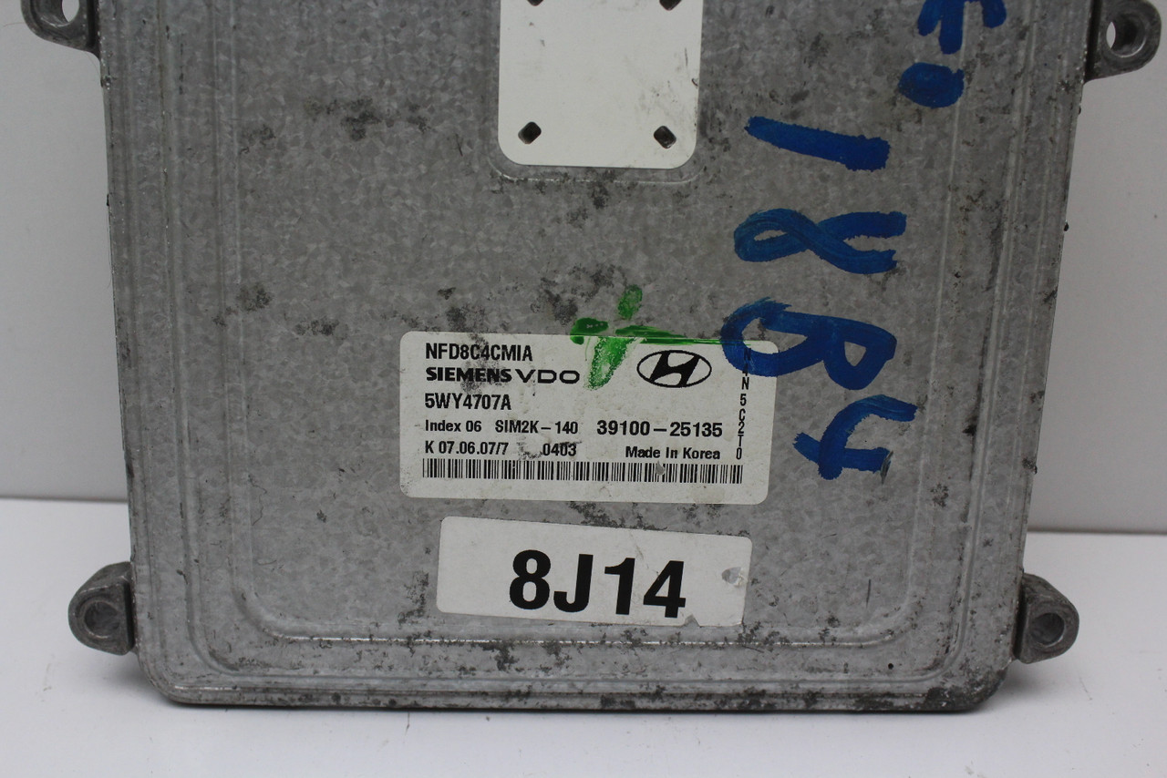 06 07 08 Hyundai Sonata 2.4L 39100-25135 Computer Engine Control ECU ECM Module