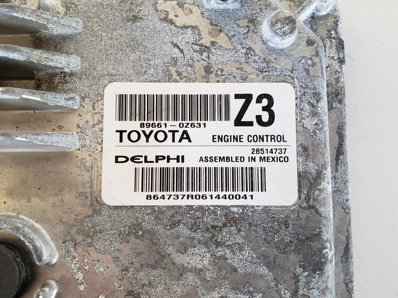 2016 Toyota Corolla 89661-0Z631 Computer Brain Engine
