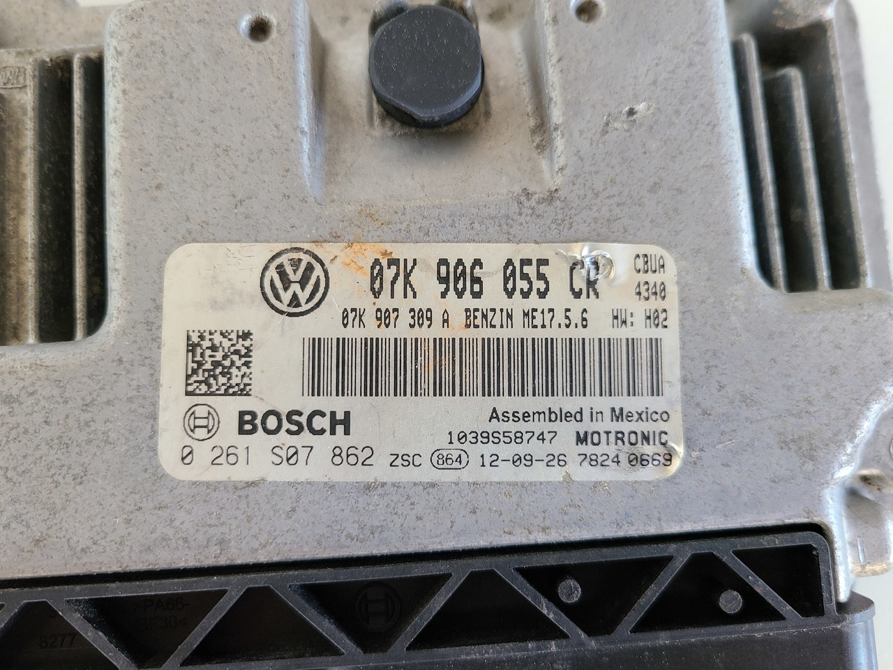 2013-2014 Passat 07K 906 055 CR Computer Brain Engine Control ECU ECM EBX Module