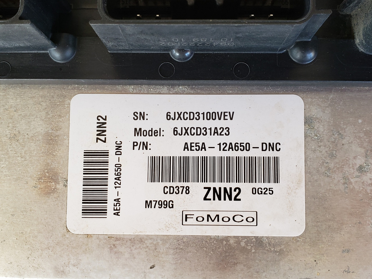 2011-2012 Fusion AE5A-12A650-DNC Computer Engine Control ECU ECM EBX Module