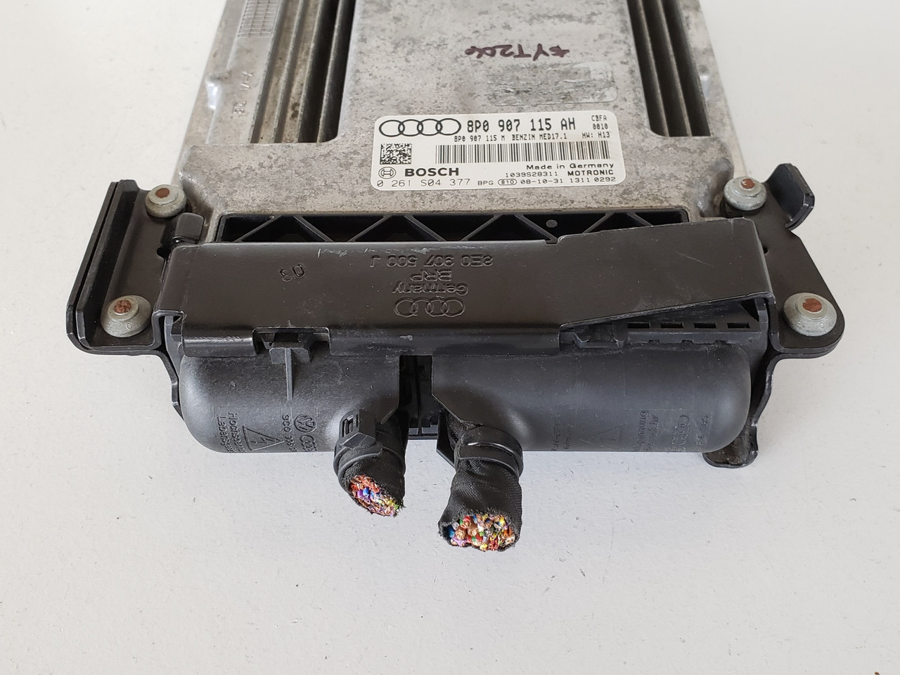 2009 Audi A3 8P0 907 115 AH Computer Brain Engine Control ECU ECM EBX Module