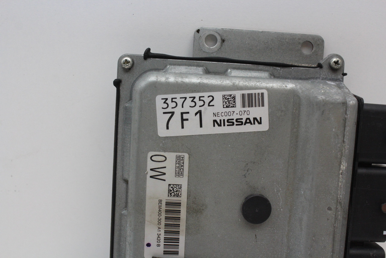 13 14 Nissan Altima NEC007-070 Computer Brain Engine Control ECU ECM EBX Module 13 14 Nissan Altima NEC007-070 Computer Brain Engine Control ECU ECM EBX Module