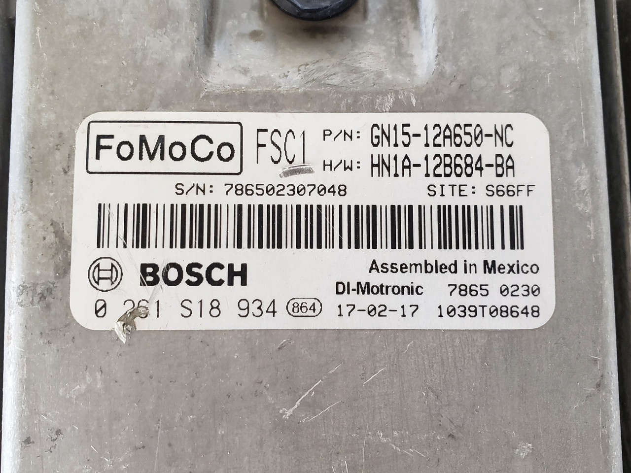 18-20 EcoSport HN1A-12B684-BA Computer Brain Engine Control ECU ECM EBX Module