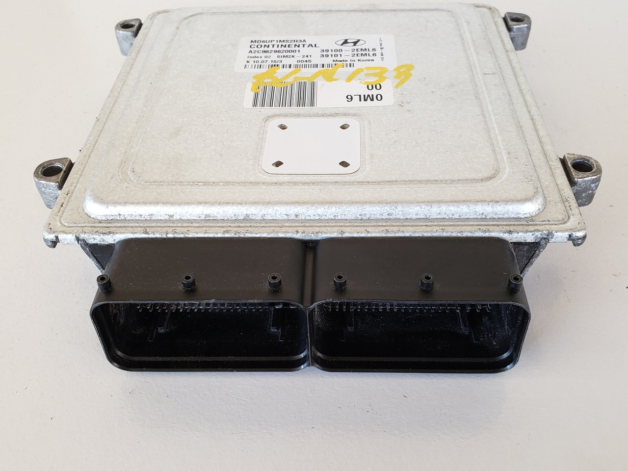 2014-2016 Elantra 39101-2EML6 Computer Brain Engine Control ECU ECM EBX Module
