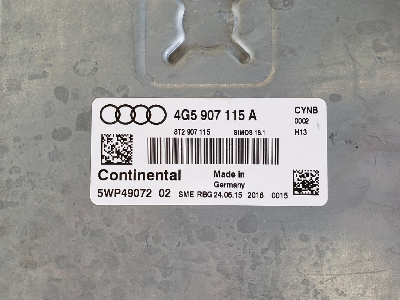 2016 Audi A6 4G5 907 115 A Computer Brain Engine Control ECU ECM EBX Module