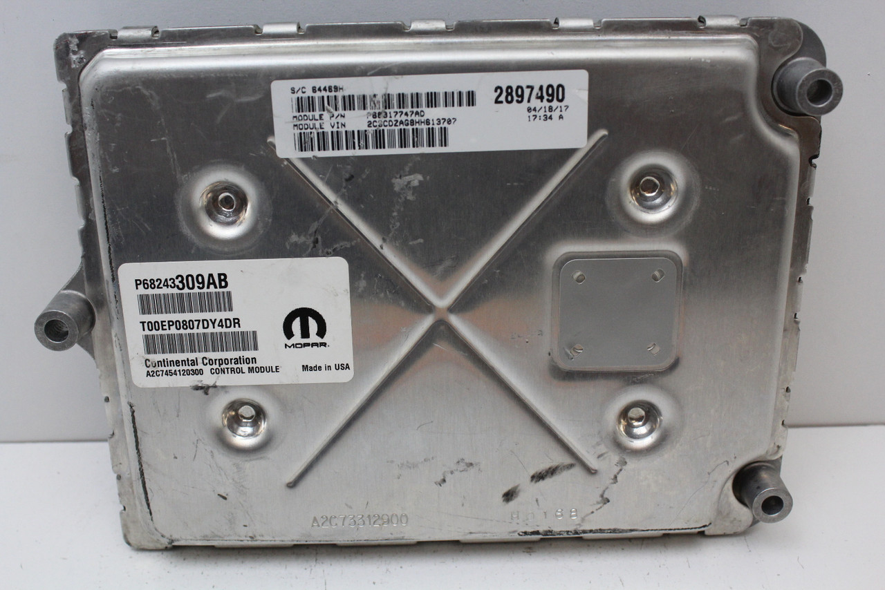 16 17 Challenger P68243309AB Computer Brain Engine Control ECU ECM EBX Module