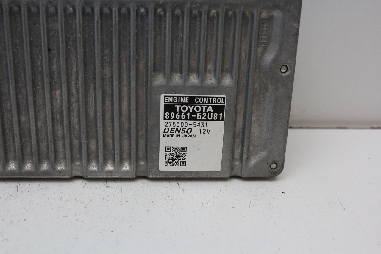 12 13 Toyota Prius 89661-52U81 Computer Brain Engine Control ECU ECM EBX Module