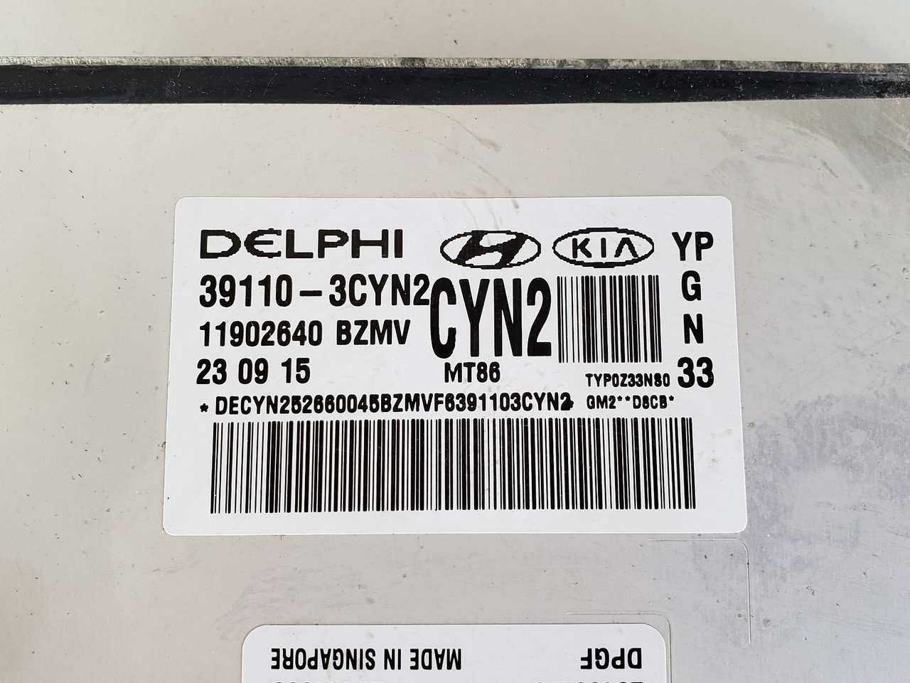 2016-2017 Sedona 39110-3CYN2 Computer Brain Engine Control ECU ECM EBX Module