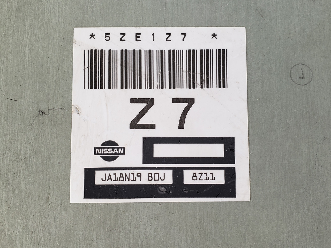 1999 Nissan Sentra JA18N19 B0J Computer Brain Engine Control ECU ECM EBX Module