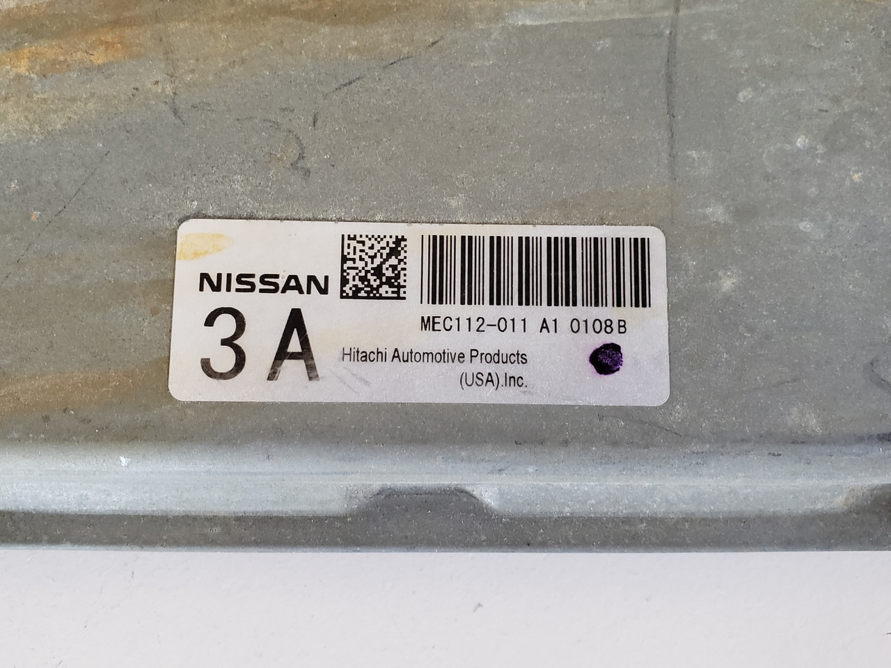 2010 Altima MEC112-011 A1 Computer Brain Engine Control ECU ECM EBX Module