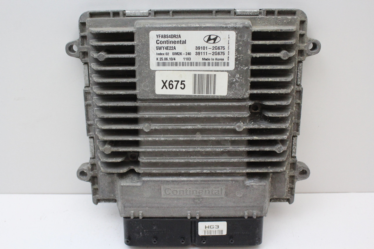 2011 11 Hyundai Sonata 39111-2GG75 Computer Engine Control ECU ECM EBX Module 2011 11 Hyundai Sonata 39111-2GG75 Computer Engine Control ECU ECM EBX Module