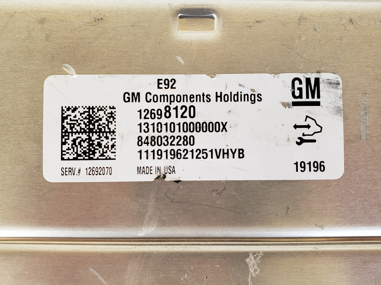 2019 Silverado 1500 12692070 Computer Brain Engine Control ECU ECM EBX Module