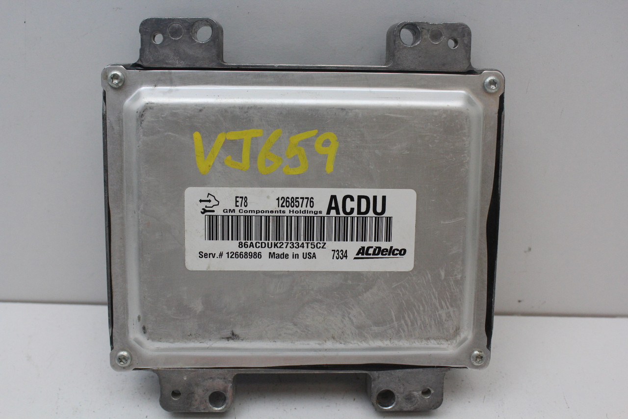 17 18 Chevrolet Express 2500 12668986 Computer Engine Control ECU ECM EBX Module 17 18 Chevrolet Express 2500 12668986 Computer Engine Control ECU ECM EBX Module