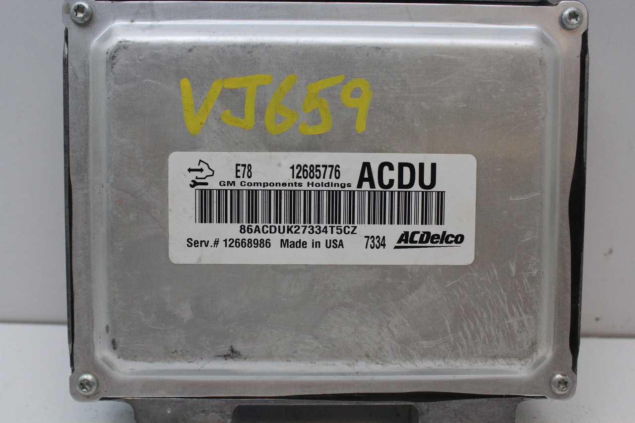 17 18 Chevrolet Express 2500 12668986 Computer Engine Control ECU ECM EBX Module 17 18 Chevrolet Express 2500 12668986 Computer Engine Control ECU ECM EBX Module