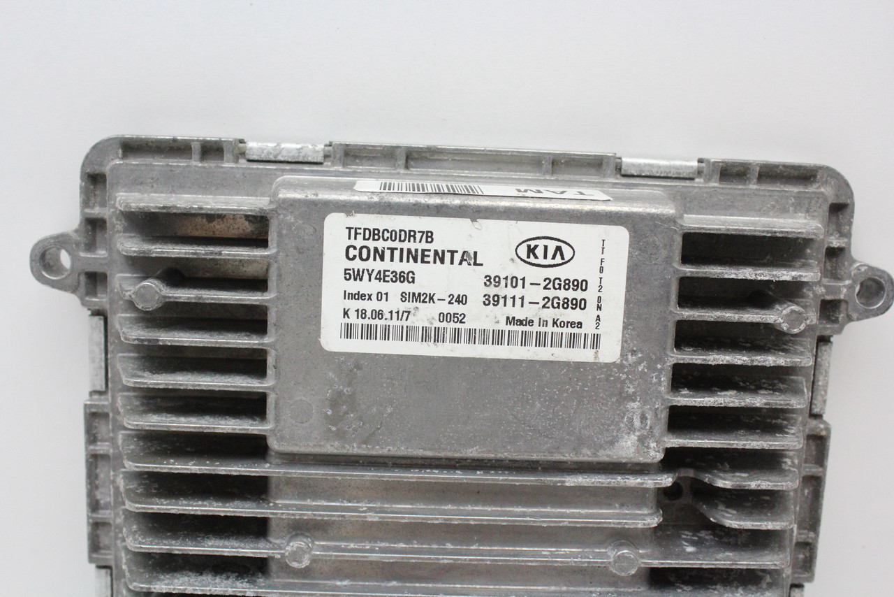 11-13 Kia Optima 39111-2G890 Computer Brain Engine Control ECU ECM EBX Module