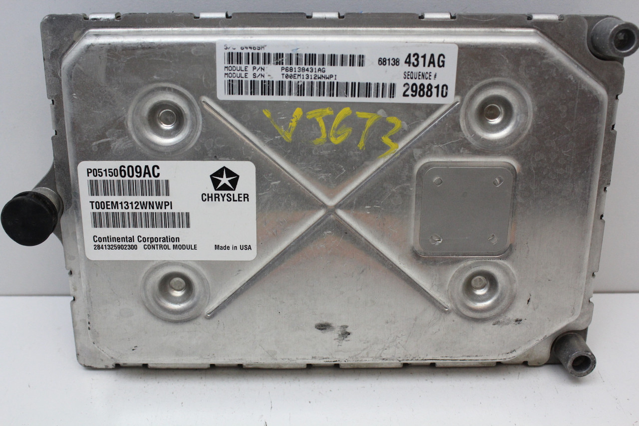 2012 12 Chrysler 300 P68138431AG Computer Engine Control ECU ECM EBX Module