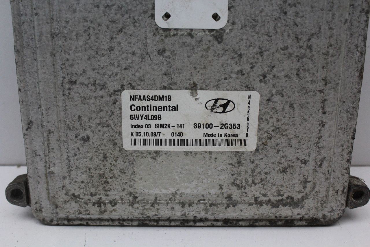09 10 Hyundai Sonata 39100-2G353 Computer Brain Engine Control ECU ECM Module