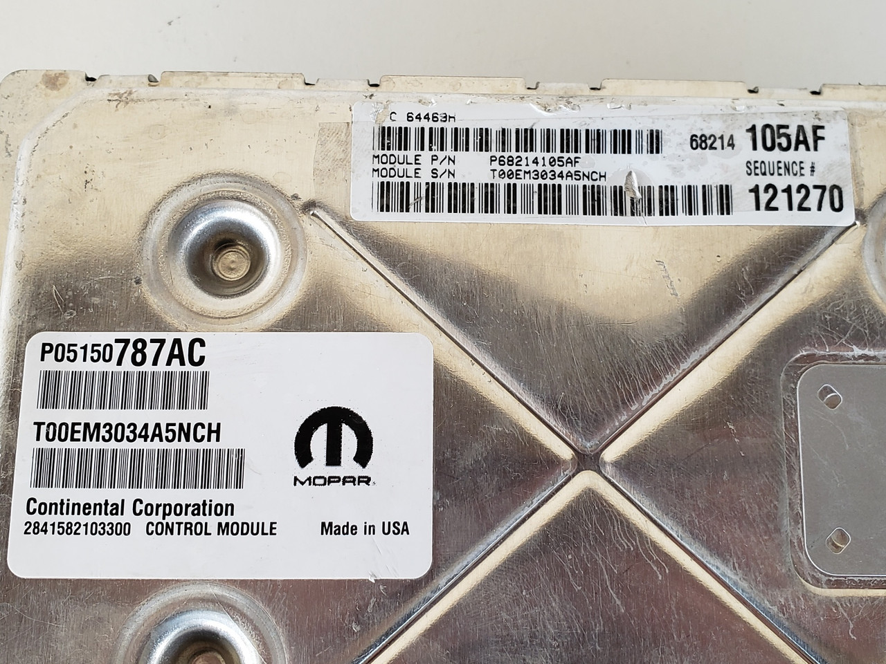 2014 Dodge Charger P68214105AF Computer Brain Engine Control ECU ECM EBX Module