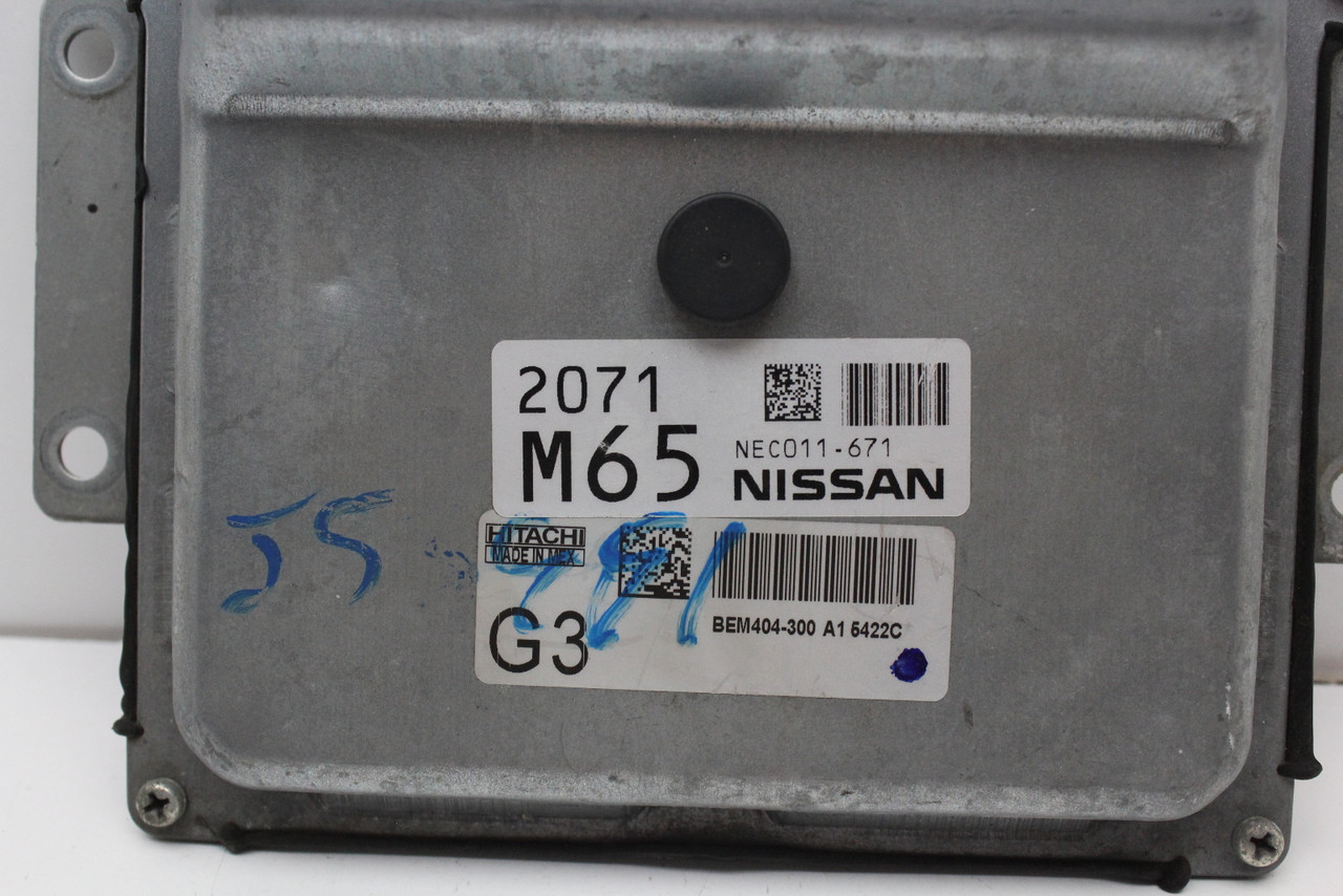 13 14 15 Nissan Sentra NEC011-671 Computer Engine Control ECU ECM EBX Module 13 14 15 Nissan Sentra NEC011-671 Computer Engine Control ECU ECM EBX Module