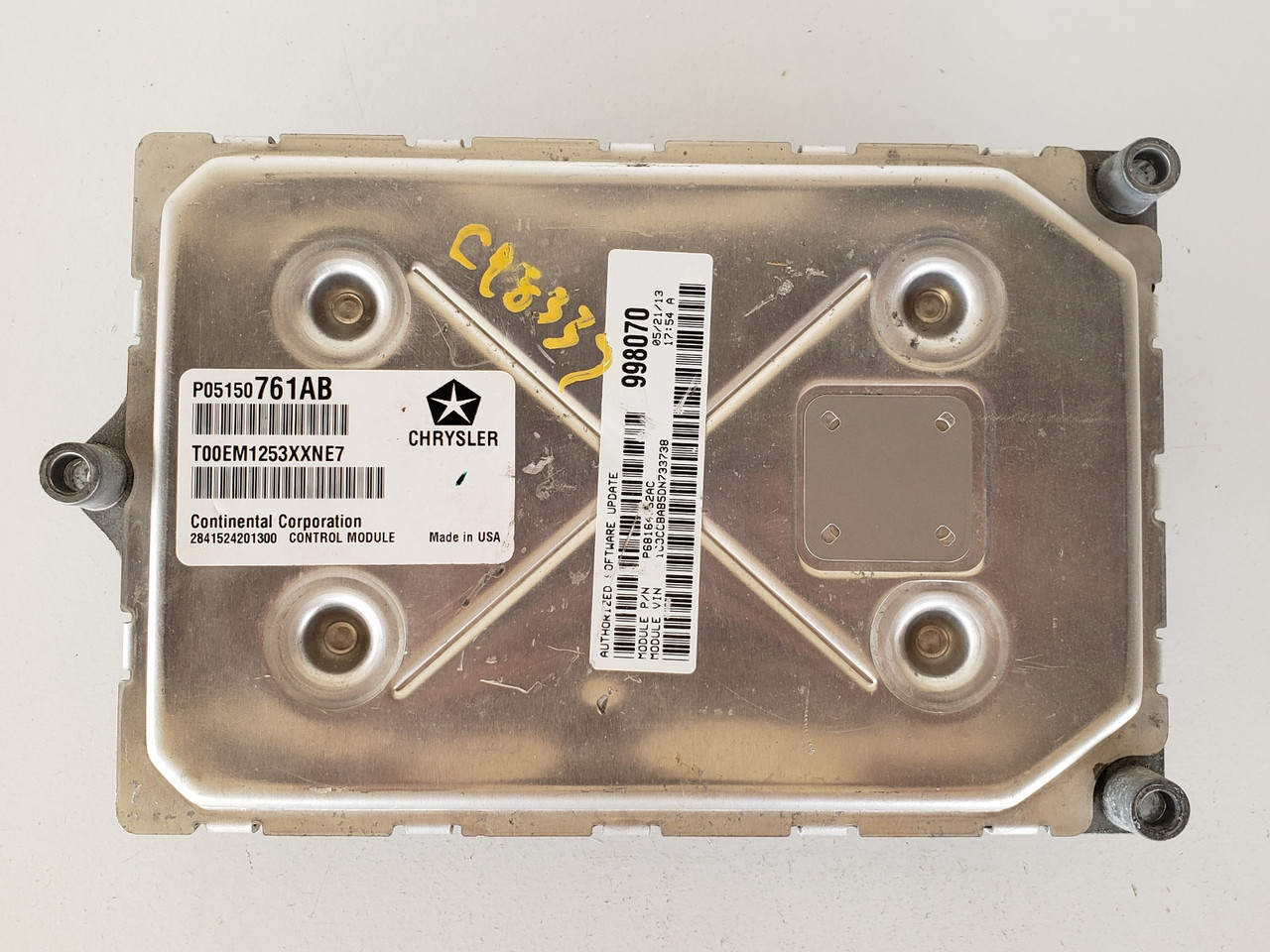 2013 Dodge Avenger P68164362AC Computer Brain Engine Control ECU ECM EBX Module