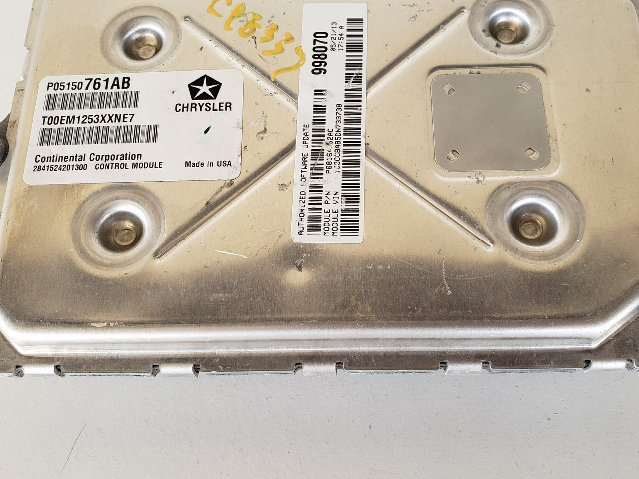 2013 Dodge Avenger P68164362AC Computer Brain Engine Control ECU ECM EBX Module