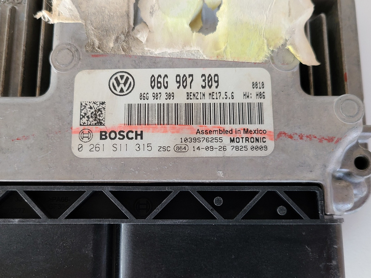 2014-2016 VW Jetta 06G 907 309 Computer Brain Engine Control ECU ECM EBX Module