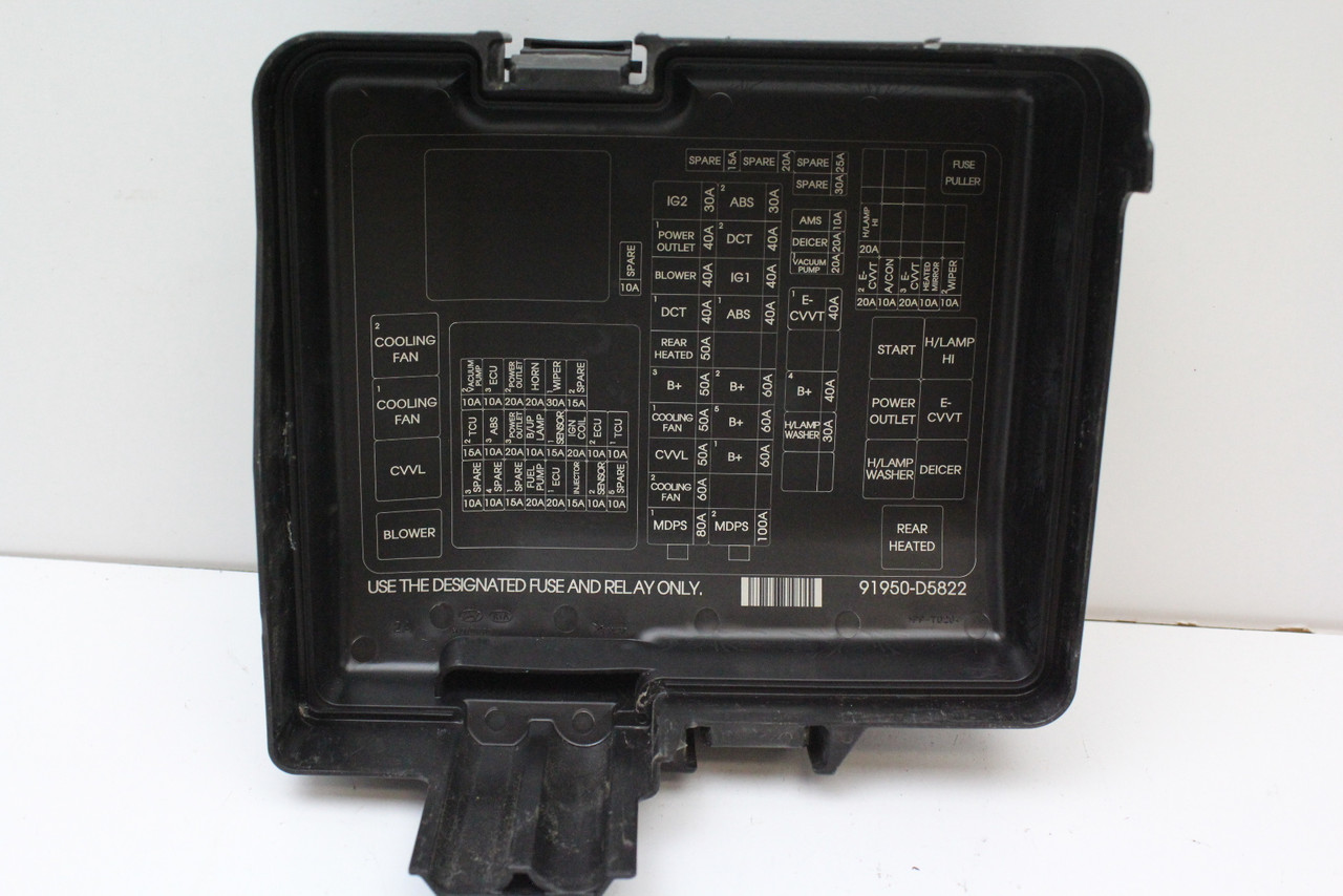 16 17 18 19 Kia Optima 2.4L 91230-D5070JA Fusebox Fuse Box Relay Unit Module