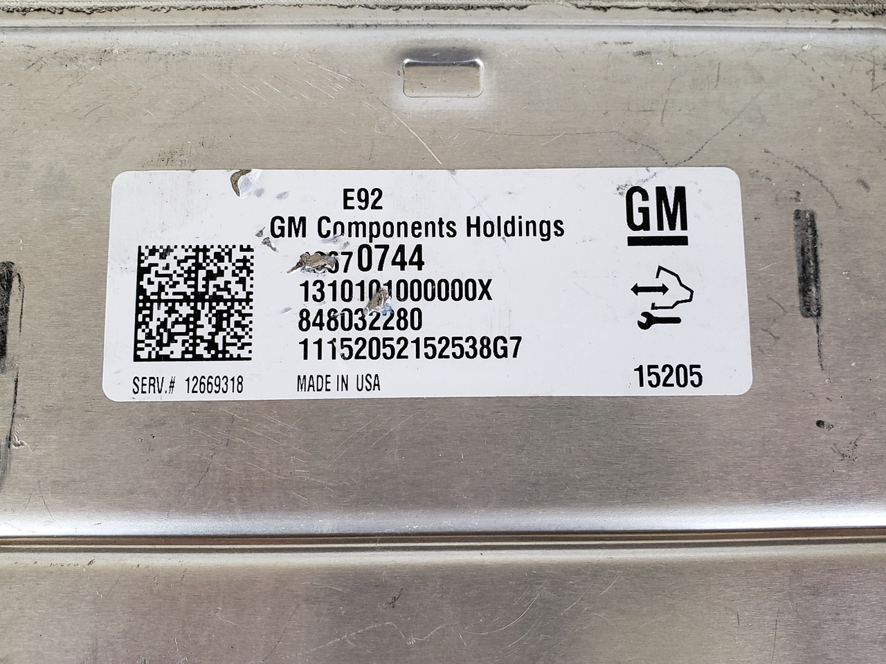 15-16 Suburban 1500 12669318 Computer Brain Engine Control ECU ECM EBX Module