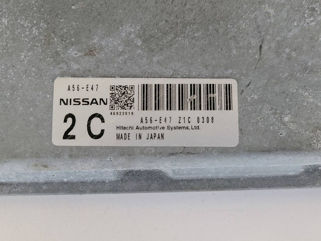 2010 Maxima A56-E47 Z1C Computer Brain Engine Control ECU ECM EBX Module