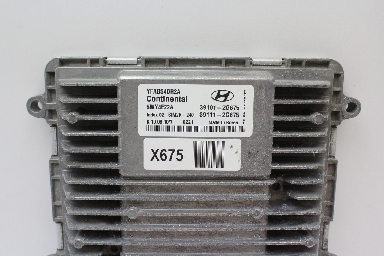 11 2011 Hyundai Sonata 39111-2G675 Computer Engine Control ECU ECM EBX Module