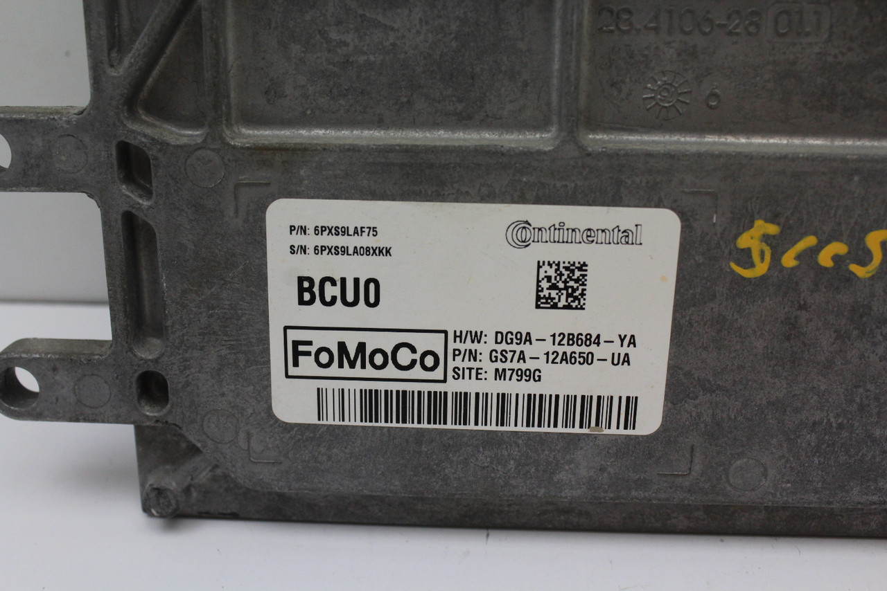14-16 Ford Fusion GS7A-12A650-UA Computer Engine Control ECU ECM EBX Module