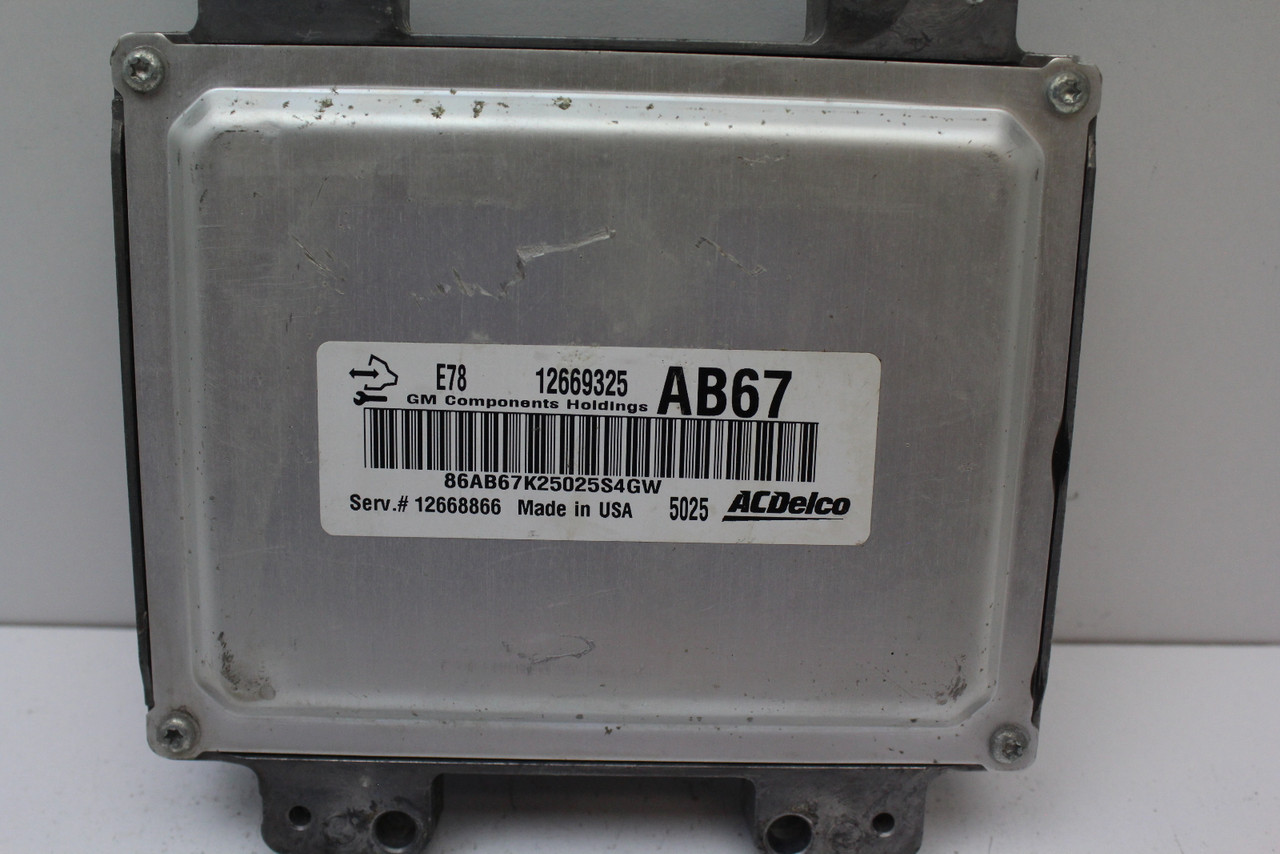 12-16 Chevrolet Cruze 12668866 Computer Brain Engine Control ECU ECM EBX Module