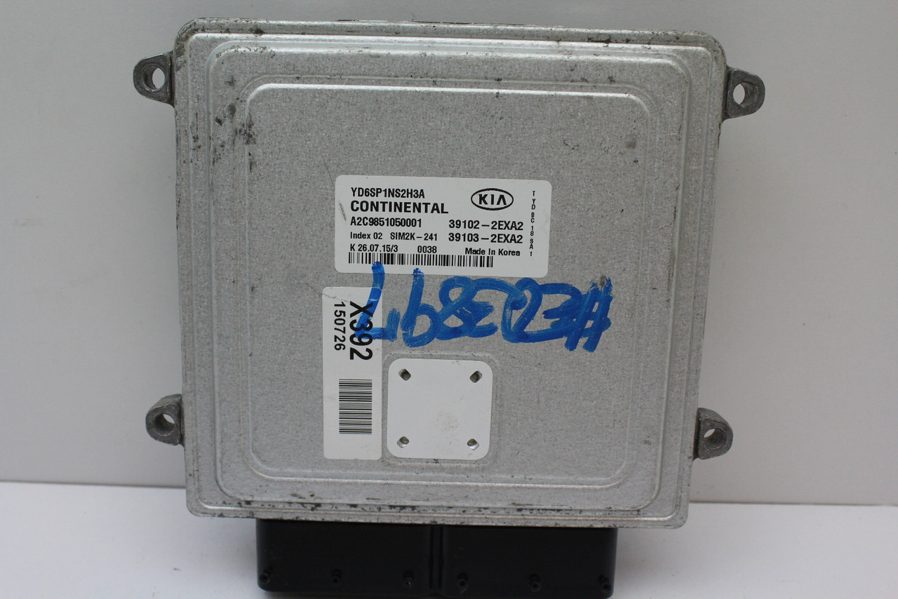 16 2016 Kia Forte 1.8L 39103-2EXA2 Computer Engine Control ECU ECM EBX Module
