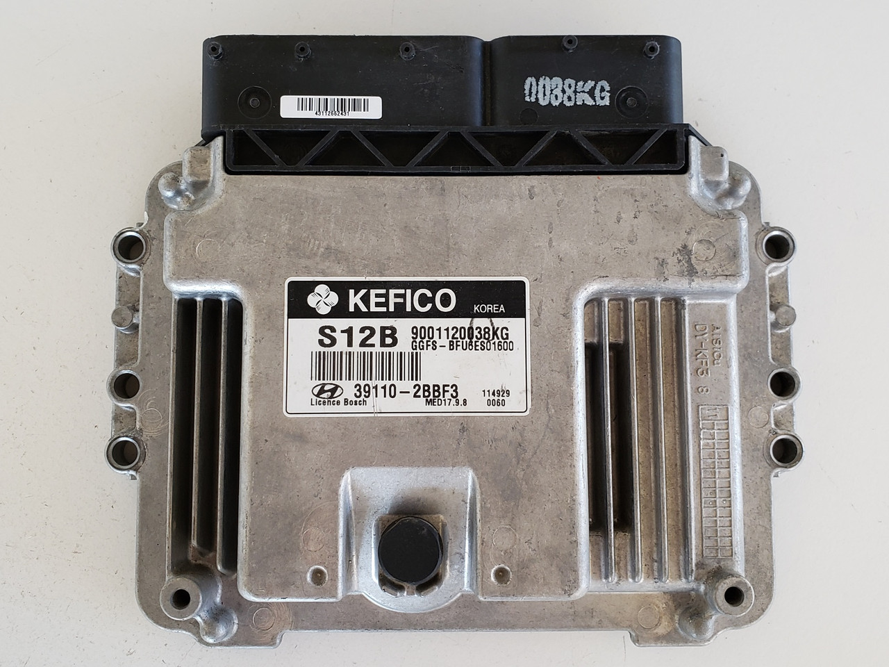 2012 Veloster 39110-2BBF3 Computer Brain Engine Control ECU ECM EBX Module