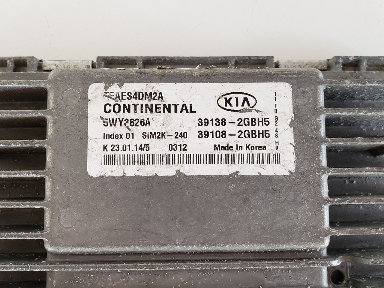 2014-2015 Optima 39108-2GBH5 Computer Brain Engine Control ECU ECM EBX Module