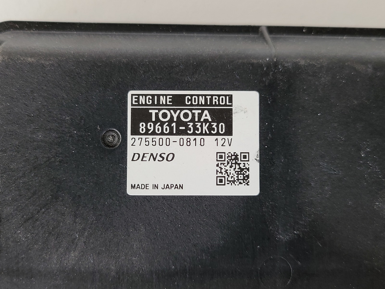 2012 Lexus ES350 89661-33K30 Computer Brain Engine Control ECU ECM EBX Module