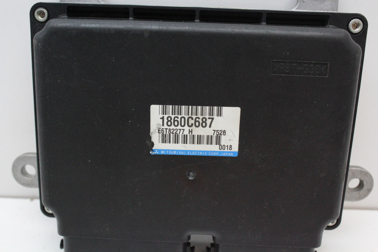 16 17 Mitsubishi Lancer 1860C687 Computer Brain Engine Control ECU ECM Module