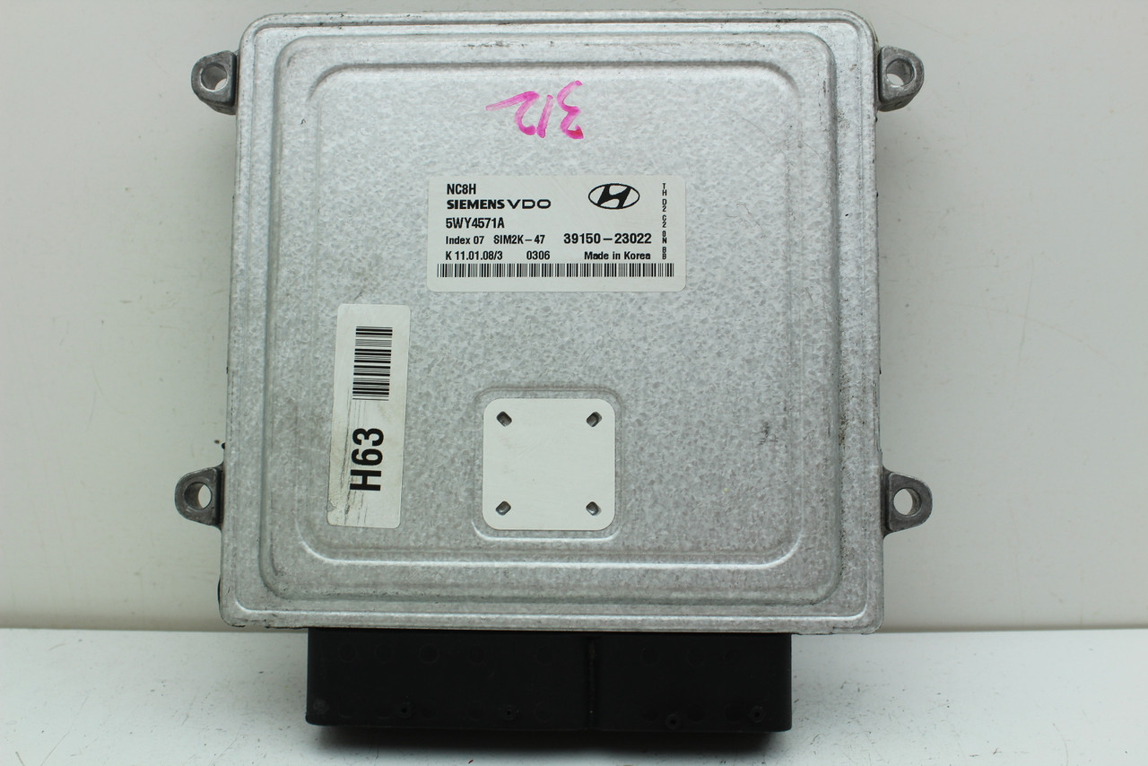 07-10 Hyundai Elantra 39150-23022 Computer Brain Engine Control ECU ECM Module
