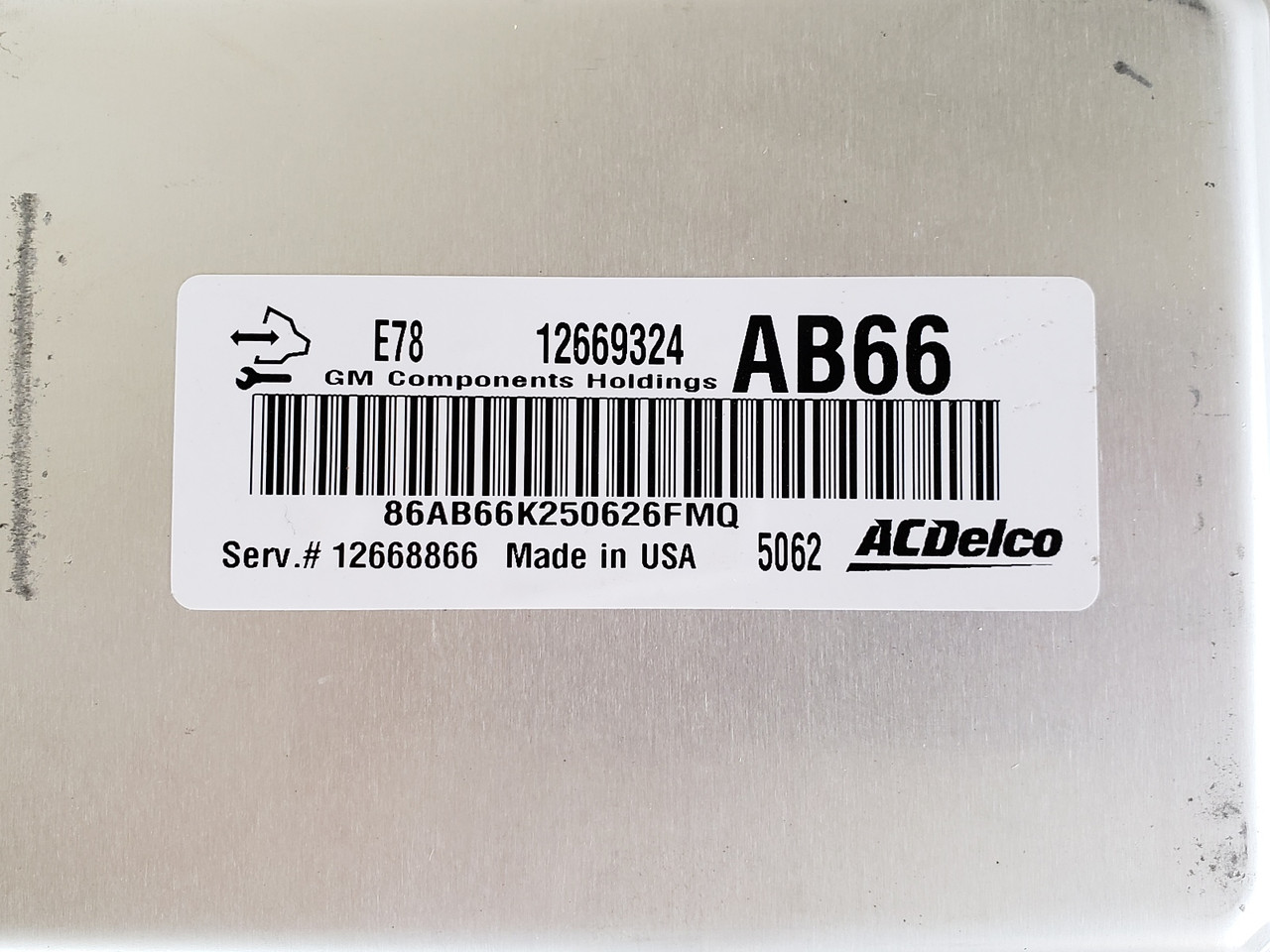 2011-2015 Chevy Volt 12668866 Computer Brain Engine Control ECU ECM EBX Module
