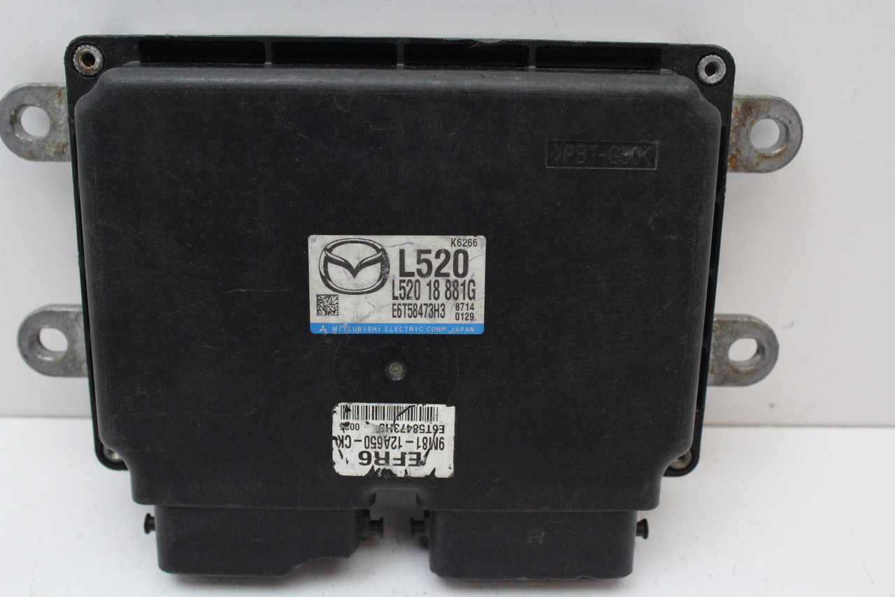 09 10 Mazda 6 2.5L L520 18 881G Computer Brain Engine Control ECU ECM EBX Module