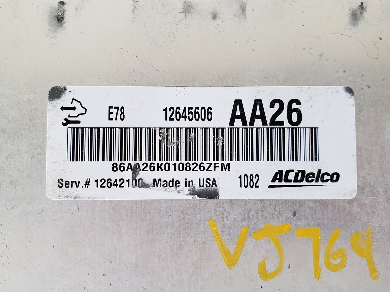 2011 Chevy Cruze 12642100 Computer Brain Engine Control ECU ECM EBX Module