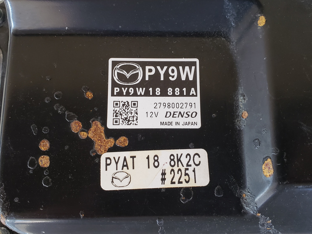 2016-2017 Mazda 6 PY9W18 881AComputer Brain Engine Control ECU ECM EBX Module