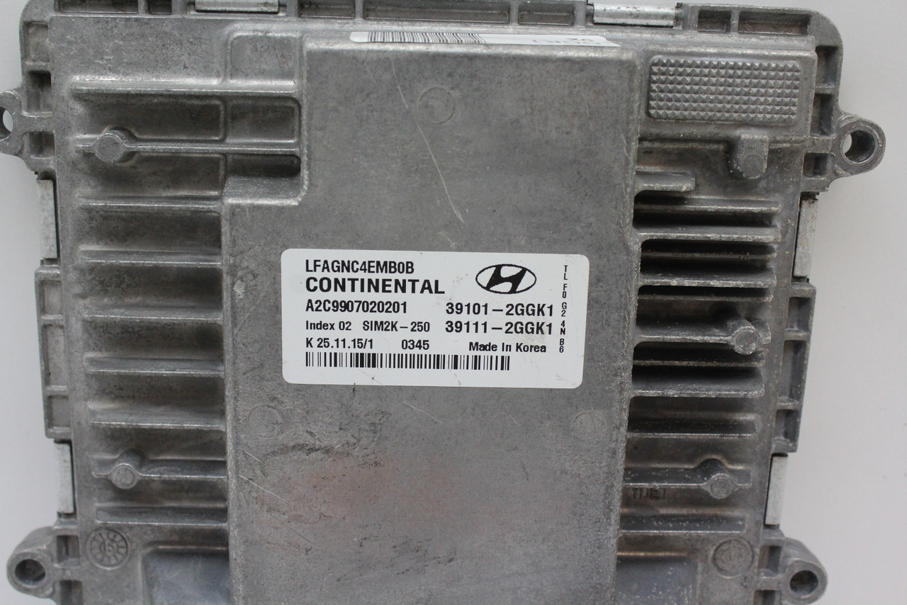 15-17 Hyundai Sonata 39111-2GGK1 Computer Engine Control ECU ECM EBX Module
