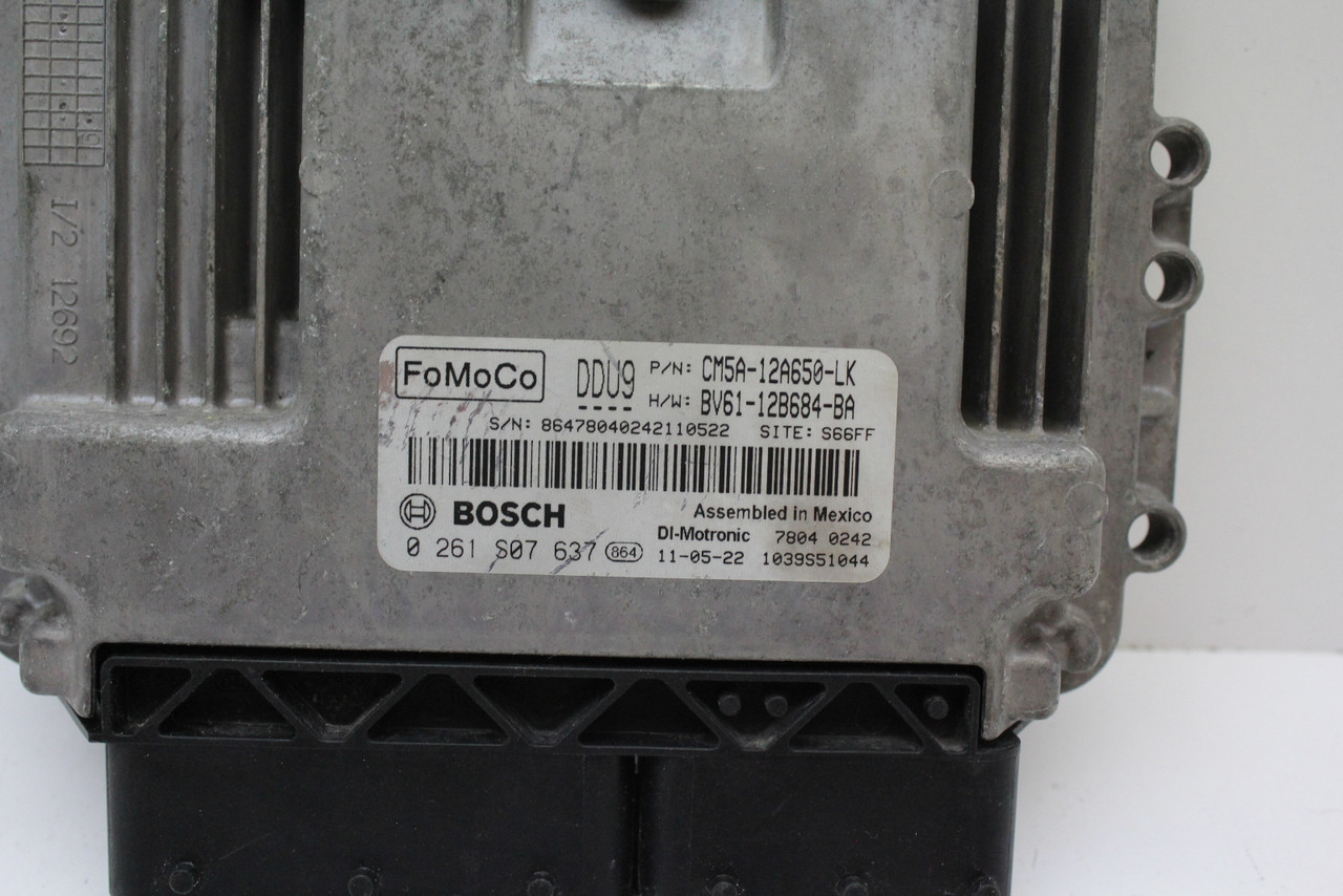 12 13 Ford Focus CM5A-12A650-LK Computer Brain Engine Control ECU ECM EBX Module 12 13 Ford Focus CM5A-12A650-LK Computer Brain Engine Control ECU ECM EBX Module