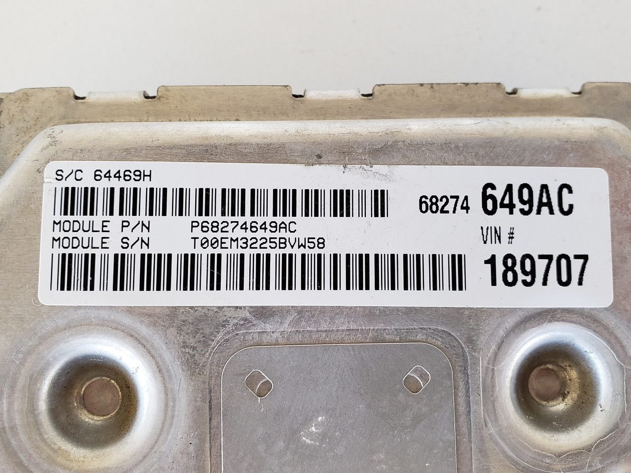 2016 Dodge Journey P68274649AC Computer Brain Engine Control ECU ECM EBX Module