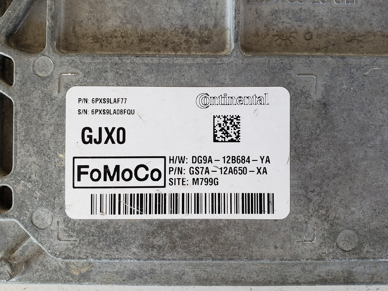 2014-2016 Fusion GS7A-12A650-XA Computer Brain Engine Control ECU ECM EBX Module