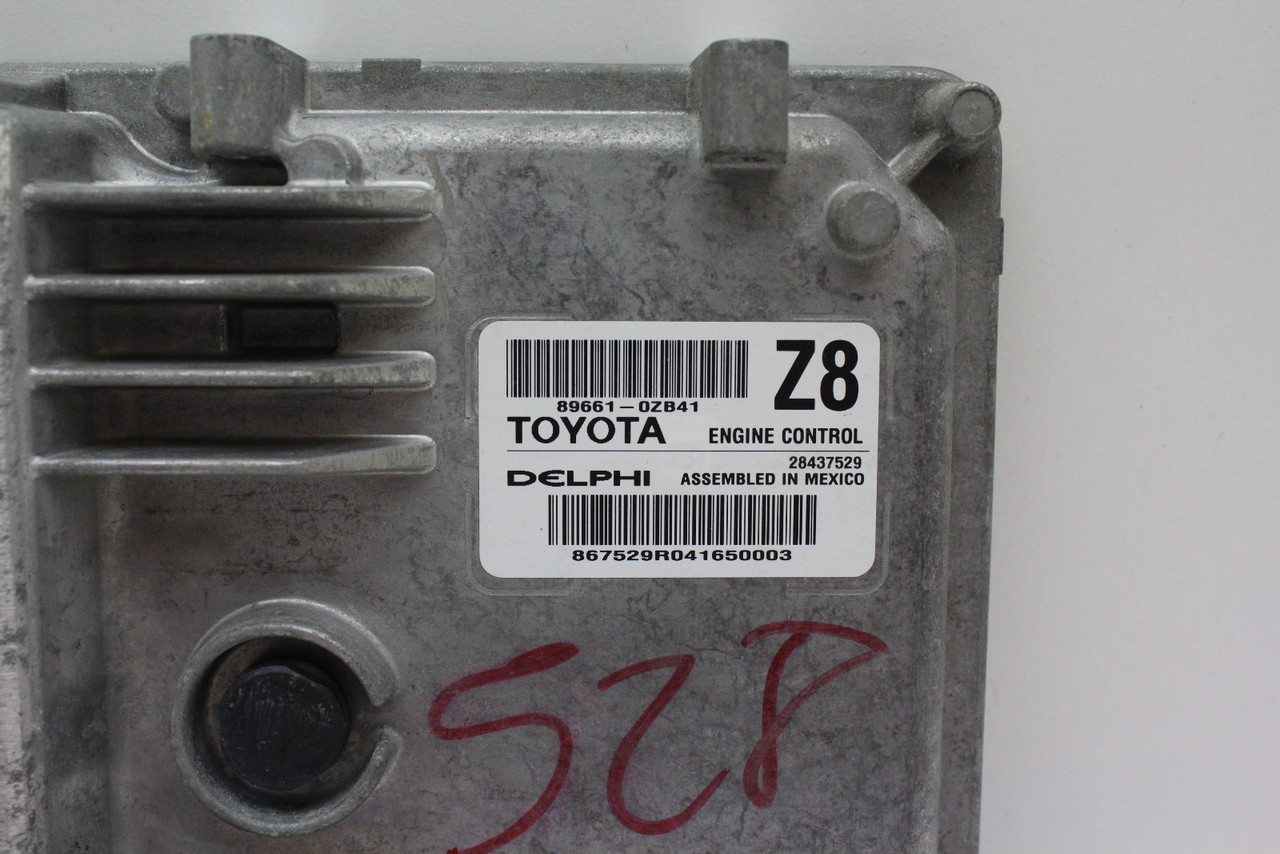 2014 14 Toyota Corolla 89661-0ZB41 Computer Brain Engine Control ECU ECM Module