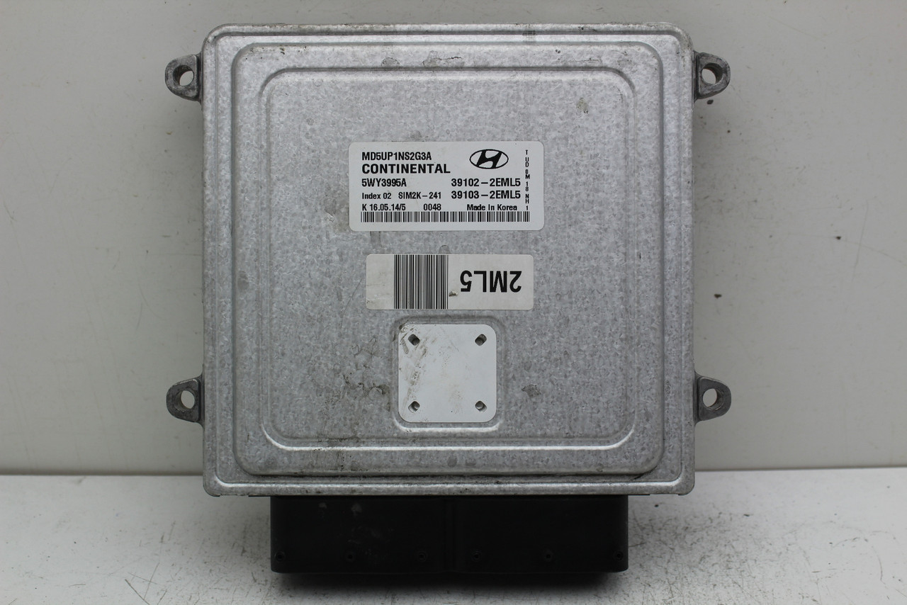 14-16 Hyundai Elantra 39103-2EML5 Computer Brain Engine Control ECU ECM Module