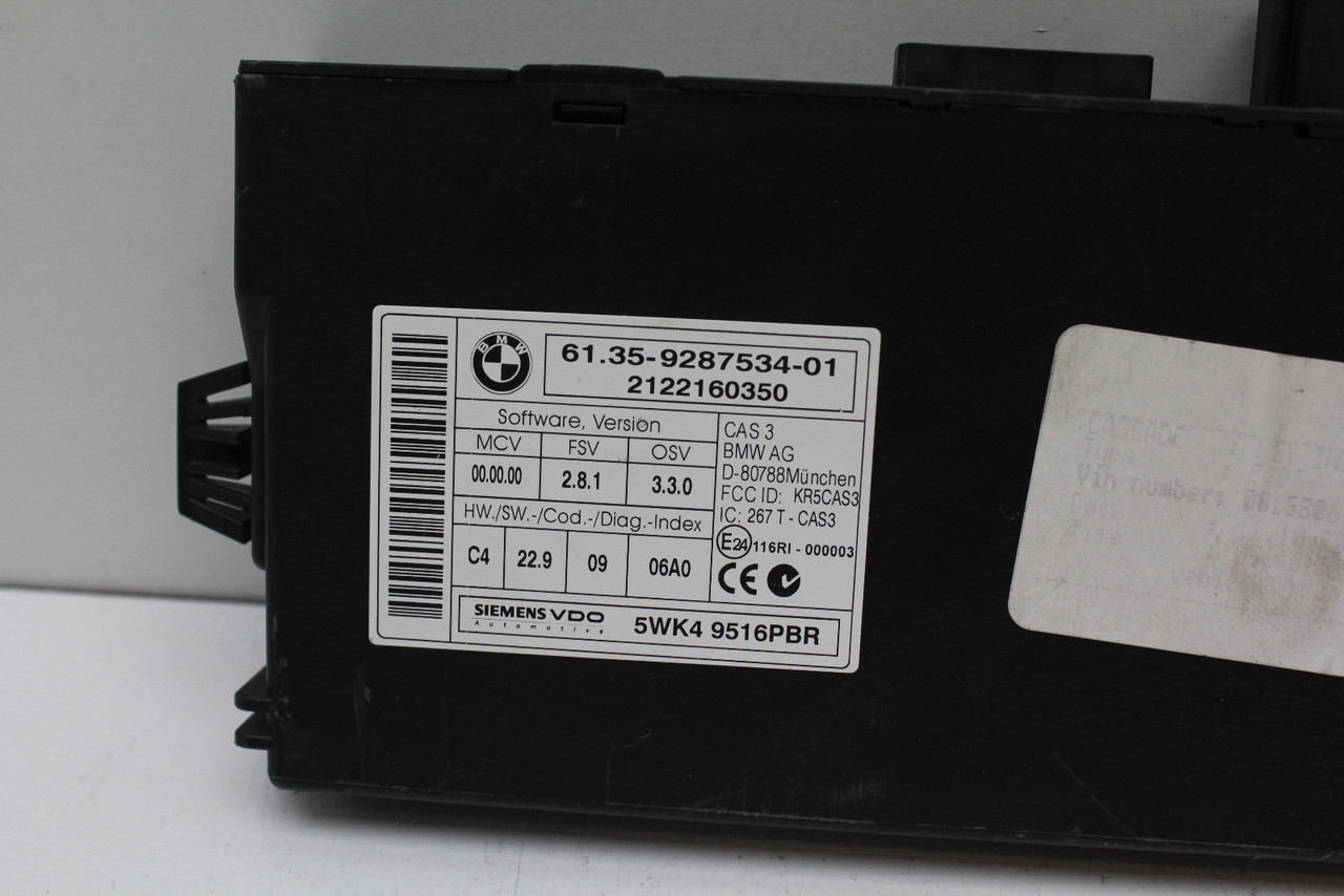 07-13 BMW X5 6135928753401 BCM Body Control Module