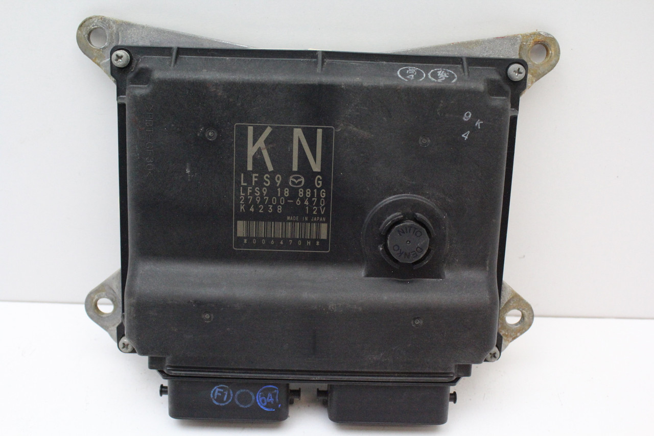 07-09 Mazda 3 LFS9 18 881G Computer Brain Engine Control ECU ECM EBX Module